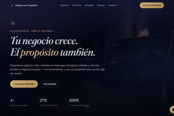 Páginas con Propósito · Rediseño
